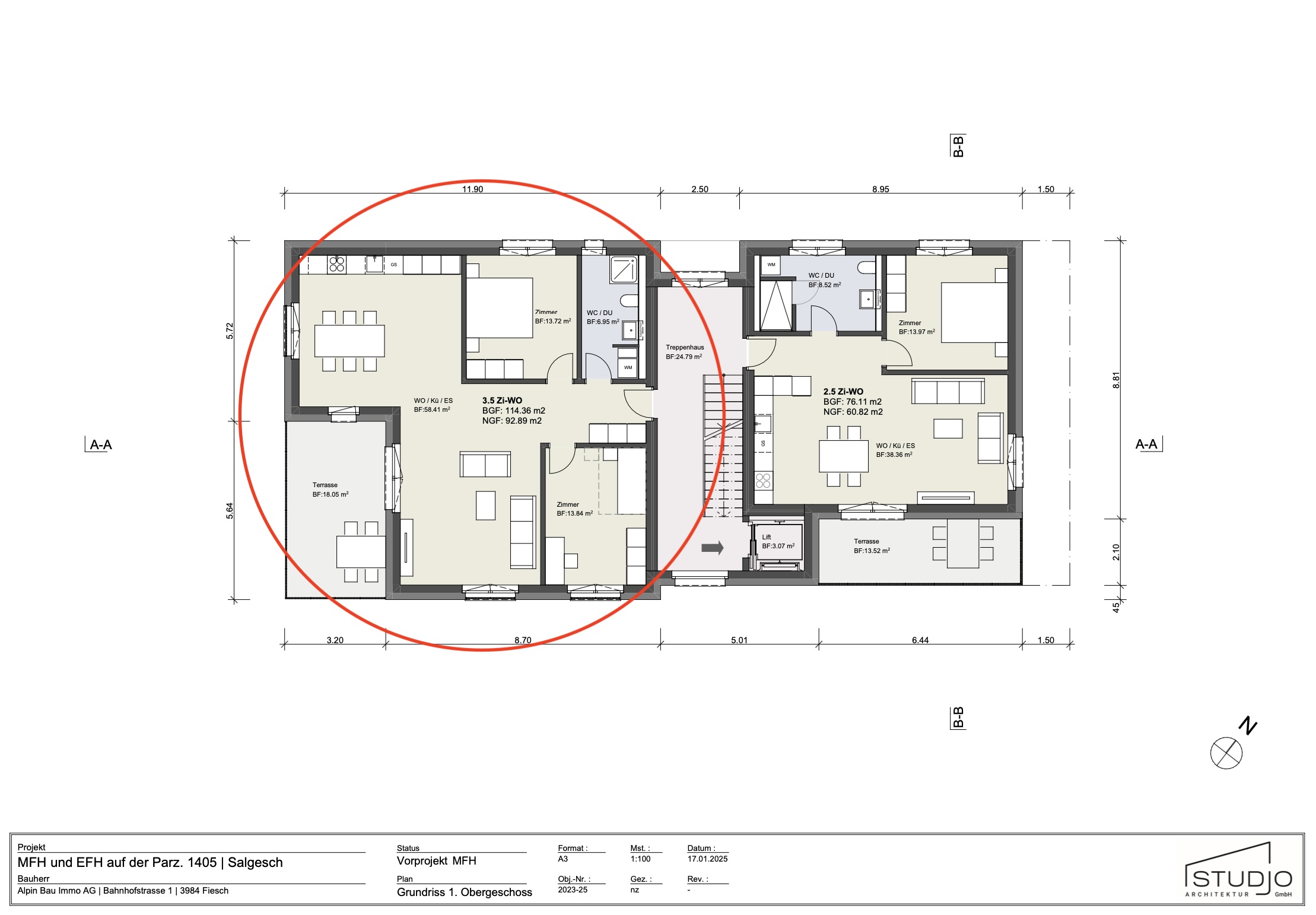 Projet neuf à Salquenen : Appartement moderne de 3,5 pièces avec terrasse