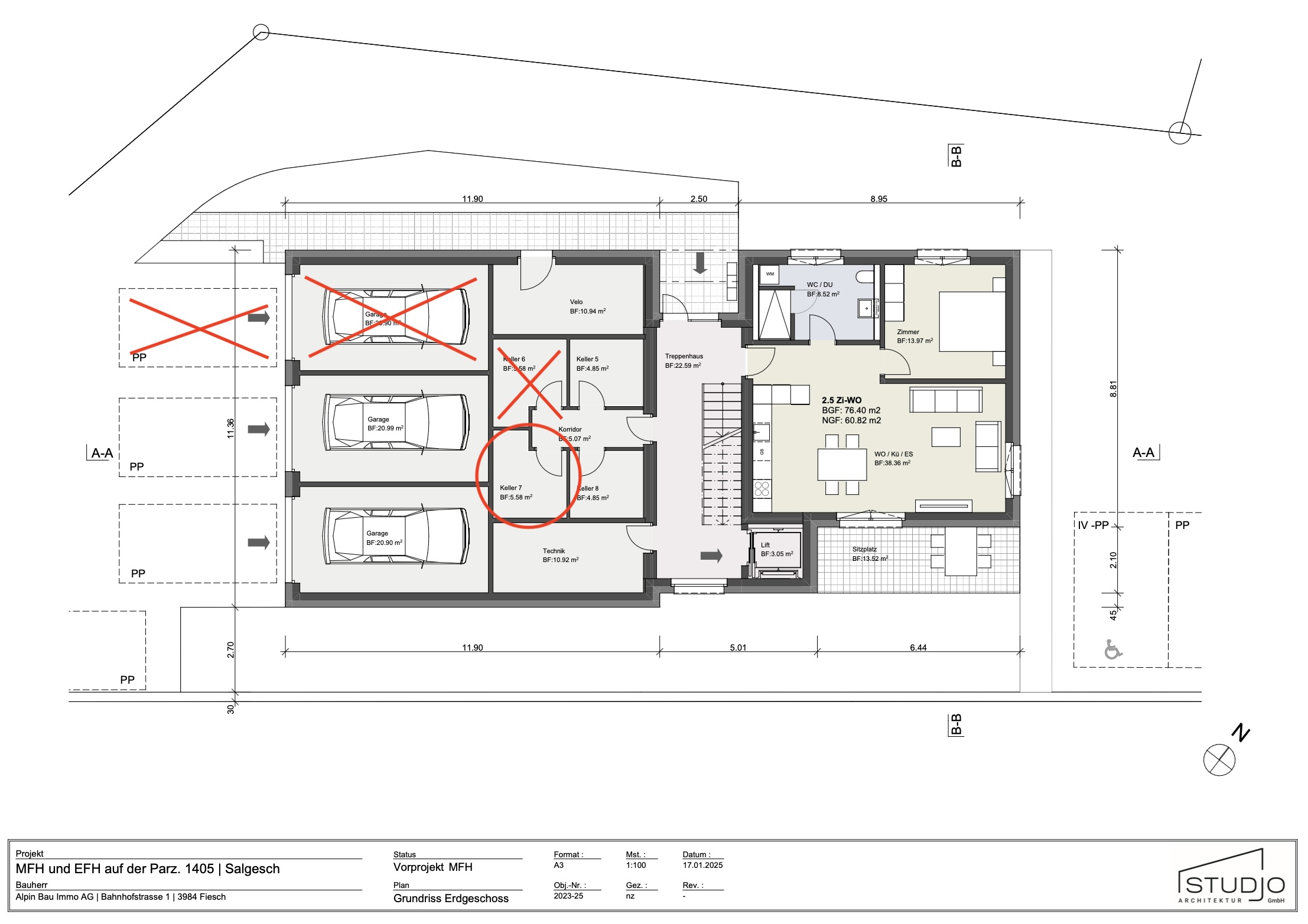 Neubauprojekt: Moderne 3.5-Zimmer-Wohnung mit Terrasse in Salgesch — 3