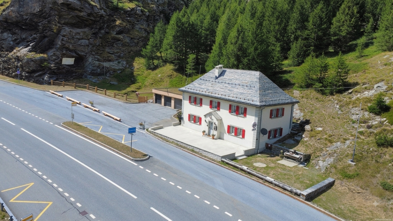 Café-restaurant avec appartement à Engiloch (Simplon) – garage et place de parc inclus